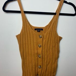 Yellow sweater tank